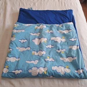 Sleeping bag, cloud & blue design
